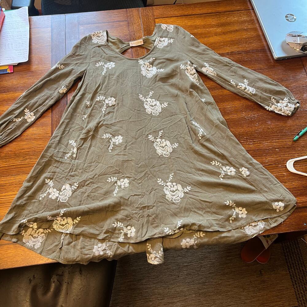 Altar'd State Boho Floral Embroidered Dress XS - Picture 14 of 15